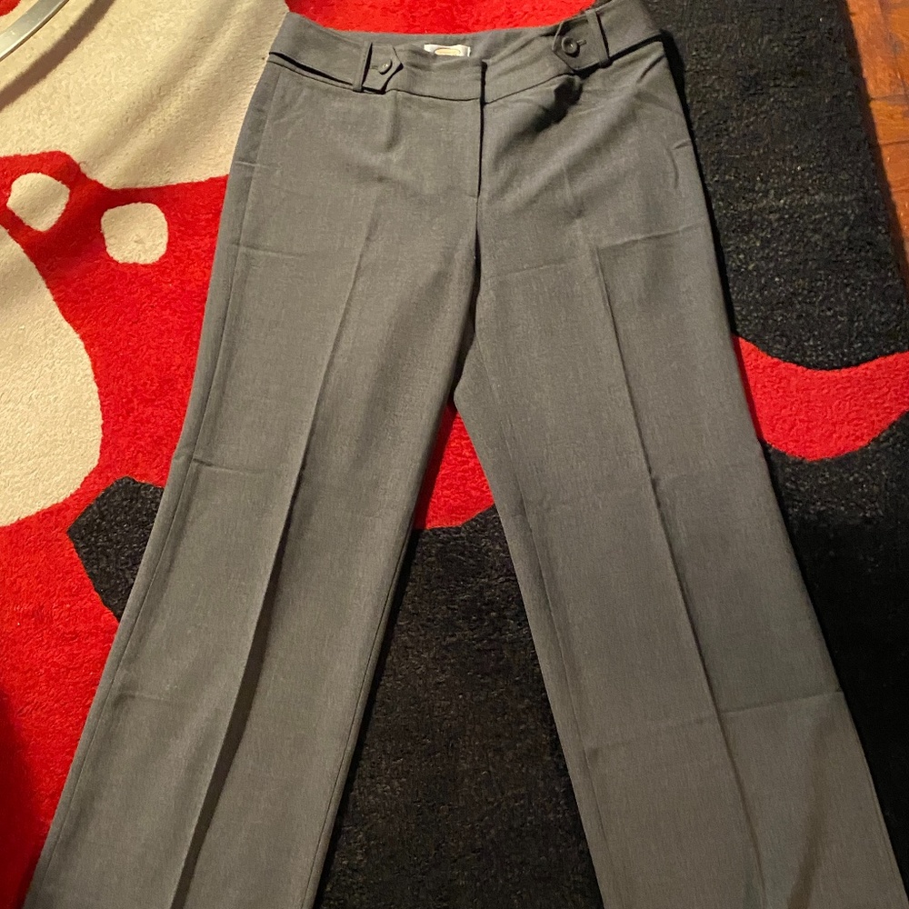 Talbots Grey Womans Wide Leg Pants 10 Petite